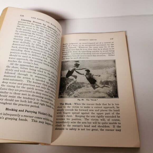 1937 American Red Cross Life Saving Water Safety Book First Aid Vintage Counsell - Picture 8 of 10